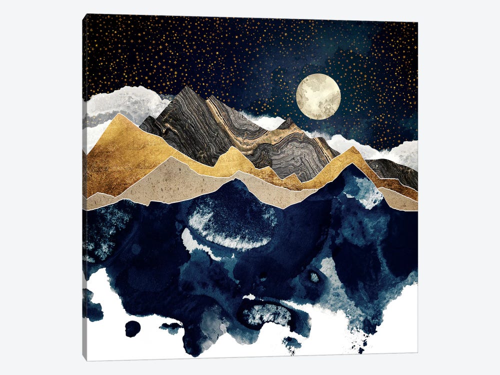 Midnight Winter by SpaceFrog Designs 1-piece Canvas Print