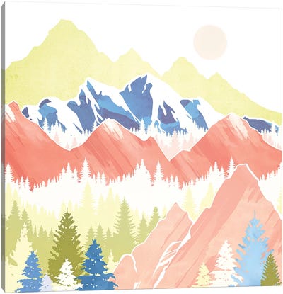 Spring Hills Canvas Art Print - SpaceFrog Designs
