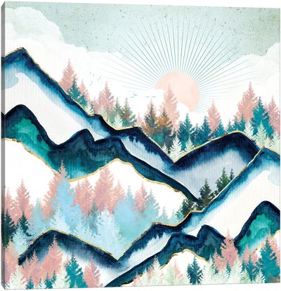 Winter Forest Canvas Art Print - SpaceFrog Designs