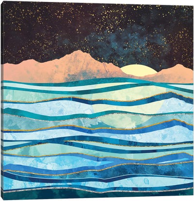 Celestial Sea Canvas Art Print - SpaceFrog Designs