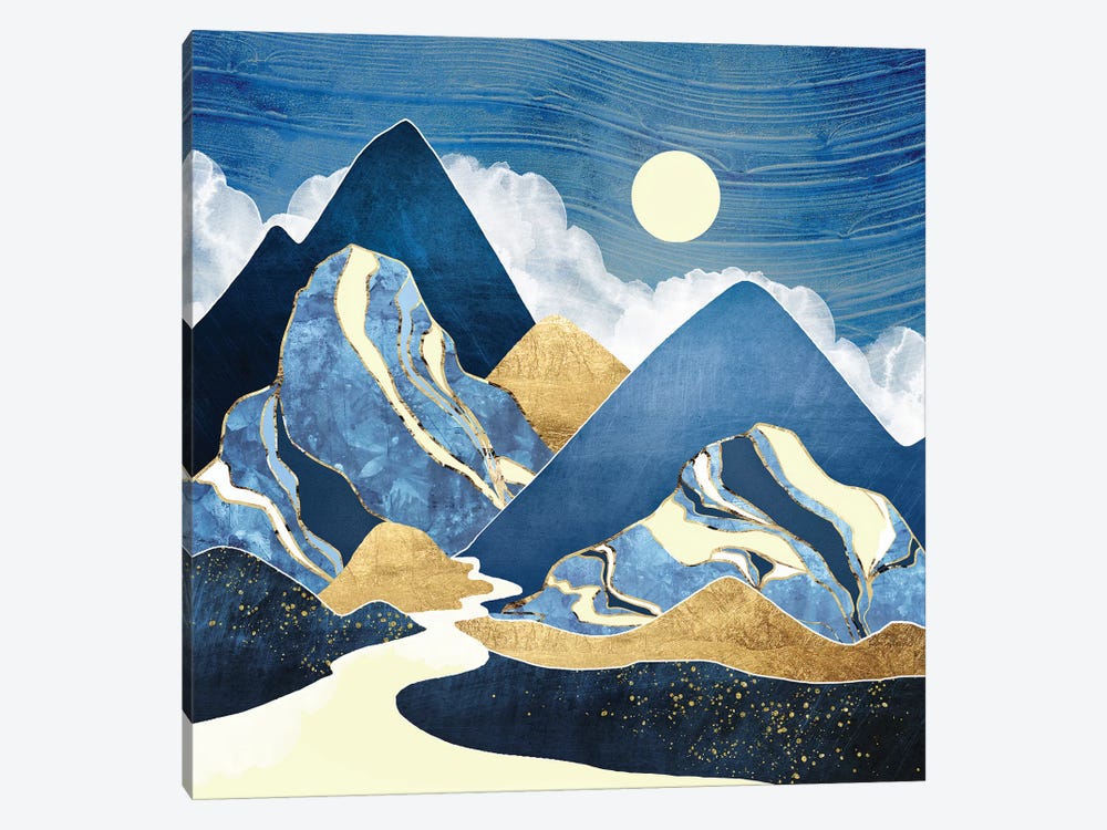 Moon River by SpaceFrog Designs 1-piece Canvas Art