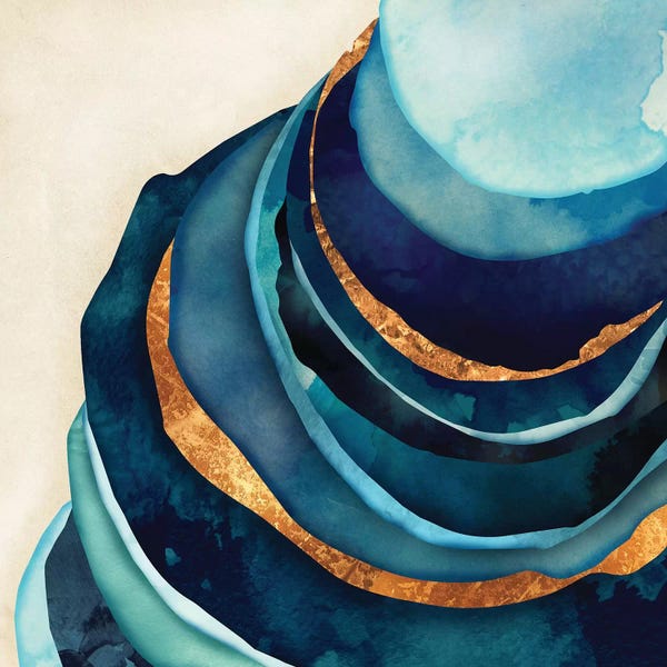 Abstract Blue And Gold