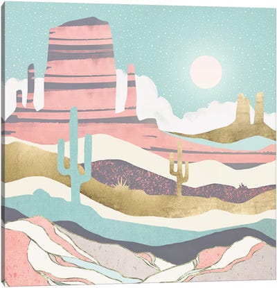 Desert Sun Canvas Art Print - SpaceFrog Designs