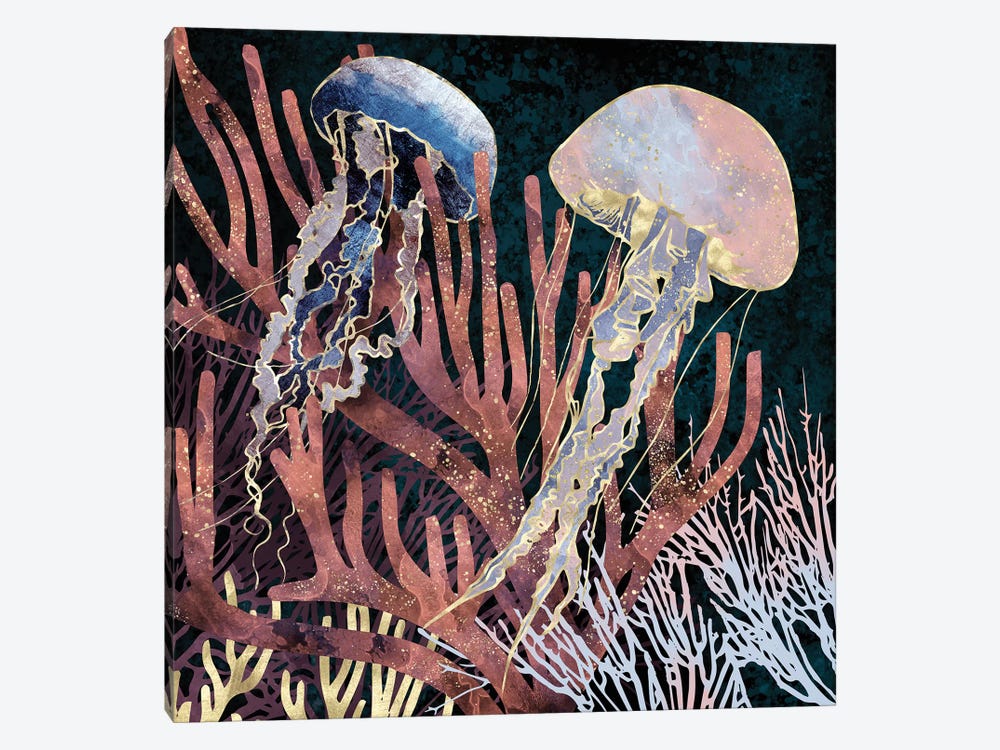 Metallic Coral by SpaceFrog Designs 1-piece Canvas Art Print