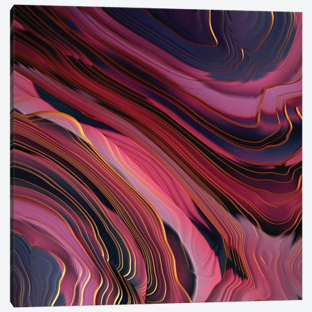 Plum Abstract Canvas Print #SFD228} by SpaceFrog Designs Art Print