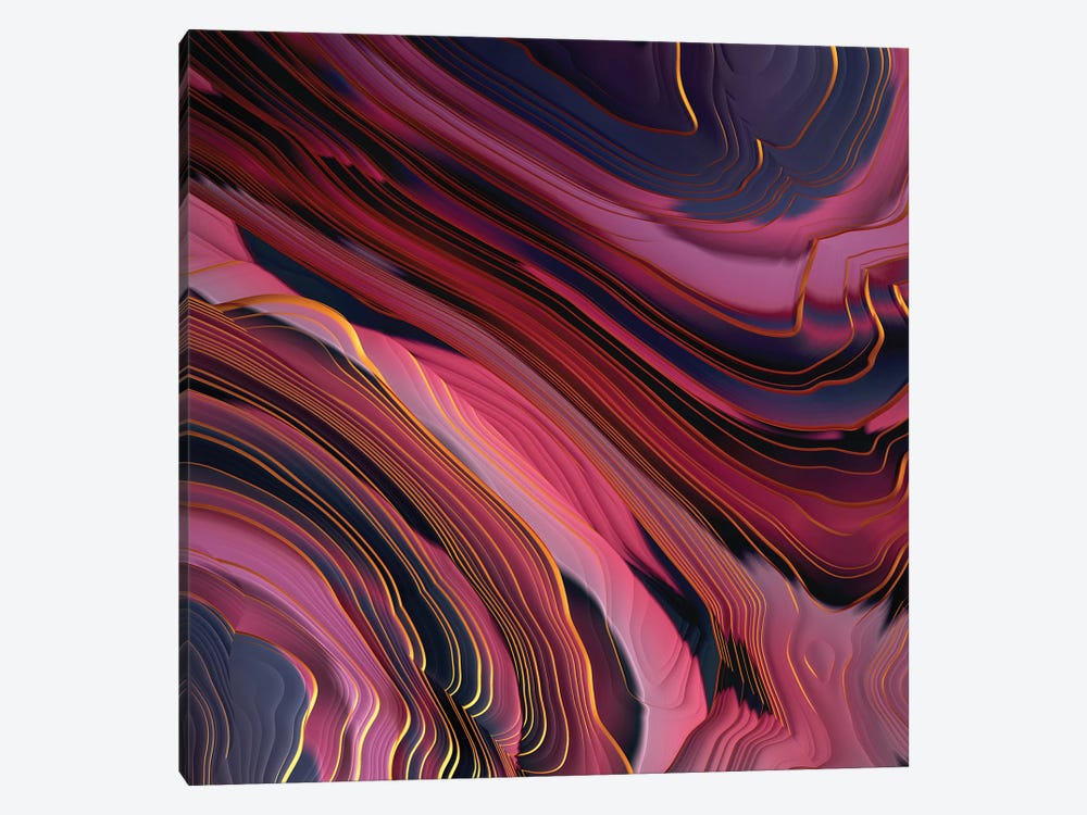 Plum Abstract by SpaceFrog Designs 1-piece Canvas Art