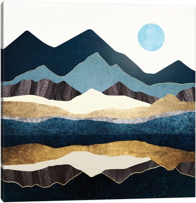 Reflect Hills Canvas Art Print - SpaceFrog Designs
