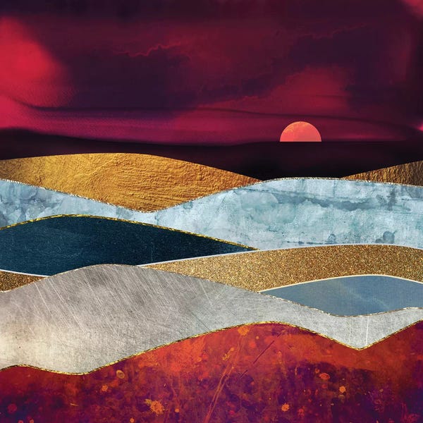 Scandinavian Décor: Crimson Sky by SpaceFrog Designs