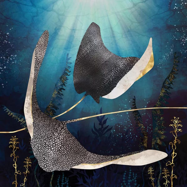 Kids Art Girls: Metallic Stingray by SpaceFrog Designs