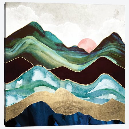 Velvet Mountains Canvas Print #SFD235} by SpaceFrog Designs Canvas Art Print