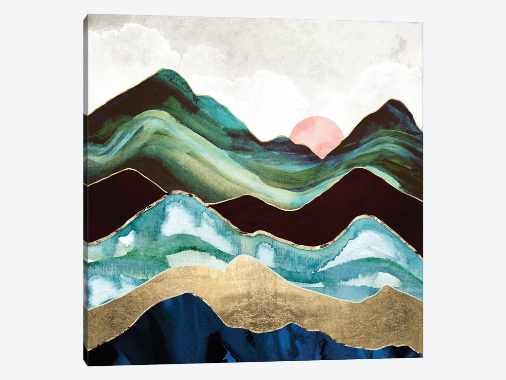 Velvet Mountains by SpaceFrog Designs 1-piece Canvas Artwork