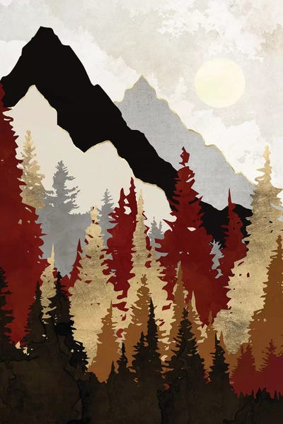 Refreshing Workspace: Autumn Trees II by SpaceFrog Designs