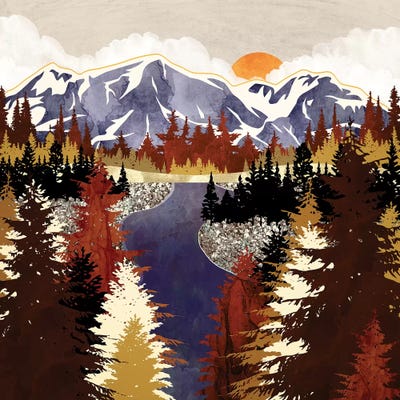 Autumn River by SpaceFrog Designs framed wall art