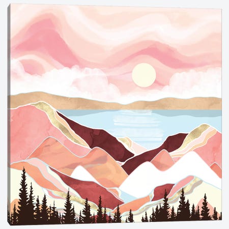 Autumn Lake Sunrise Canvas Print #SFD241} by SpaceFrog Designs Art Print