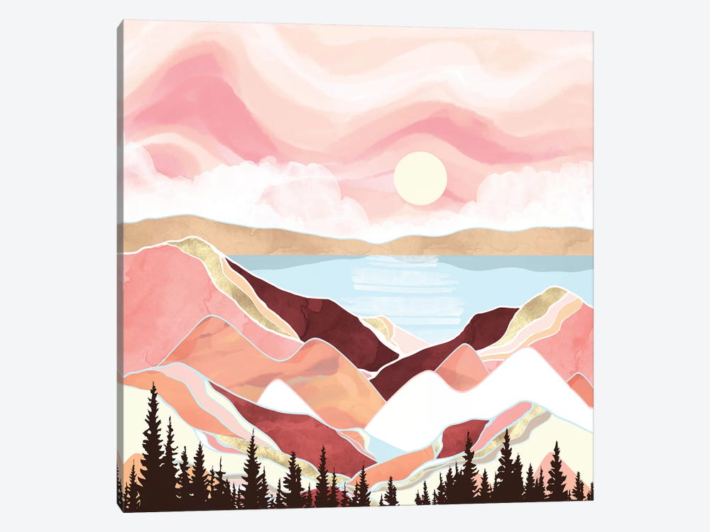 Autumn Lake Sunrise by SpaceFrog Designs 1-piece Art Print