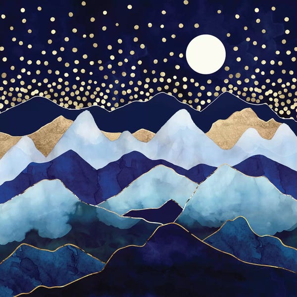 Blue & Gold: Firefly Stars by SpaceFrog Designs