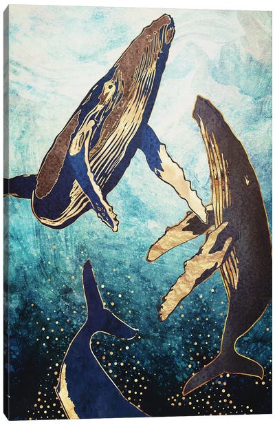 Ascension Canvas Art Print - Whale Art