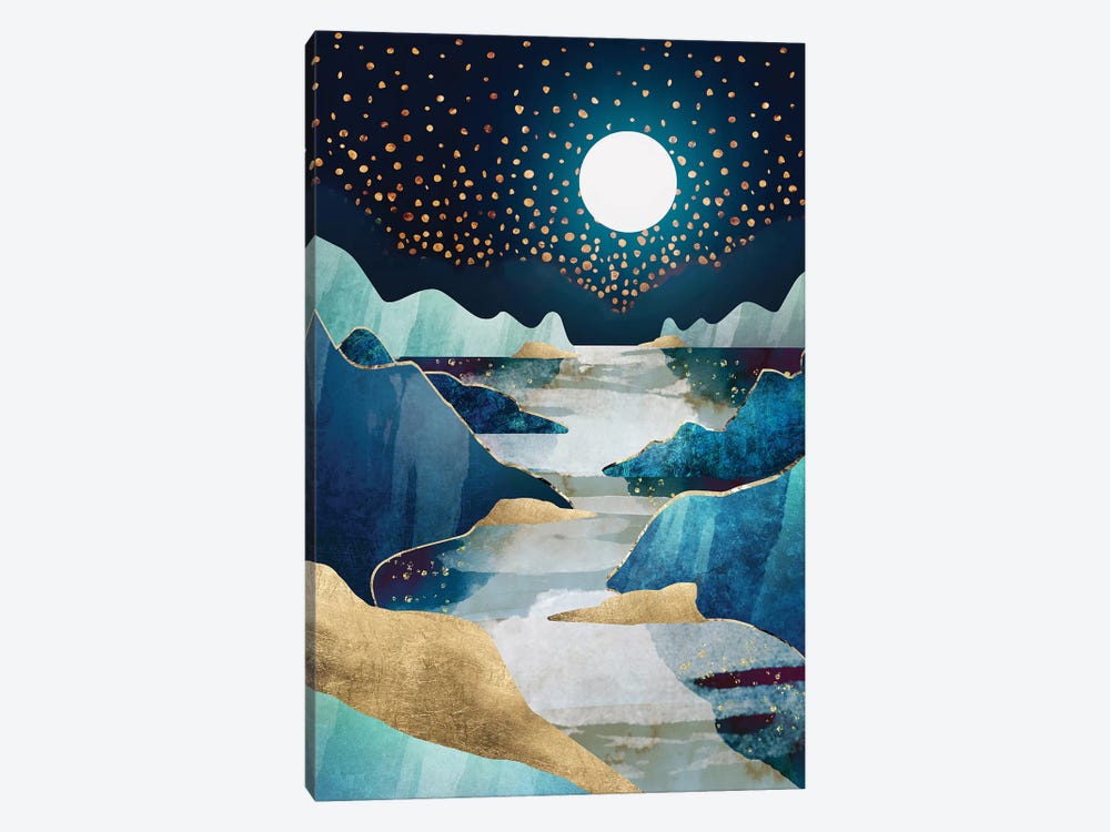 Moon Glow by SpaceFrog Designs 1-piece Canvas Art