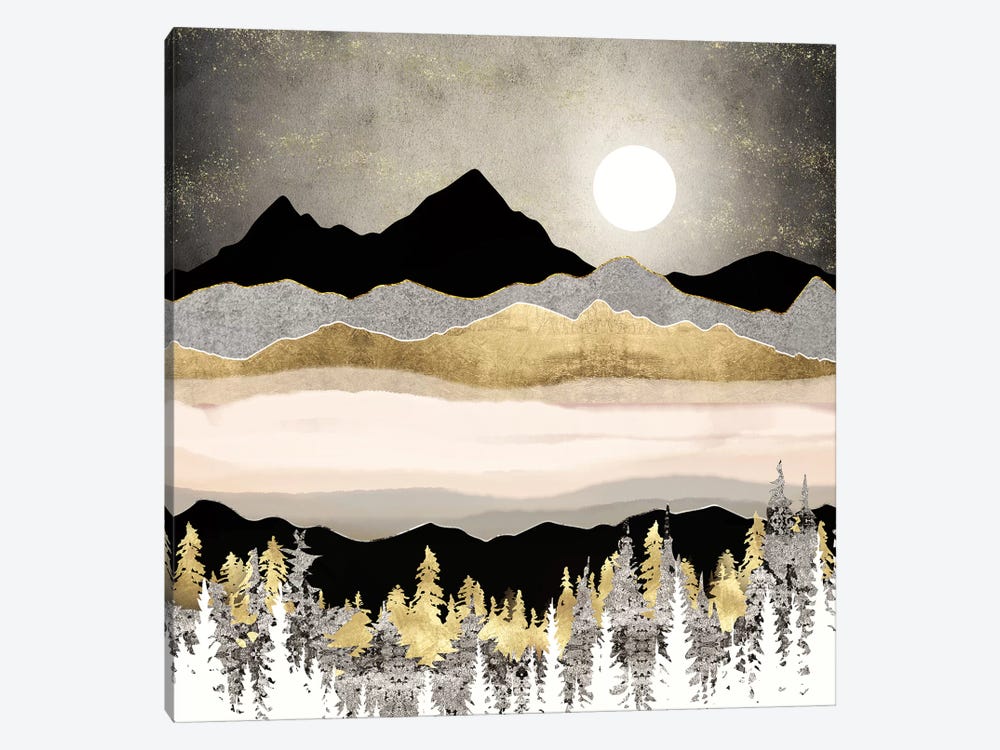 Winter Moon by SpaceFrog Designs 1-piece Canvas Wall Art