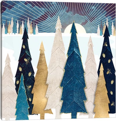 Winter Trees Canvas Art Print - SpaceFrog Designs