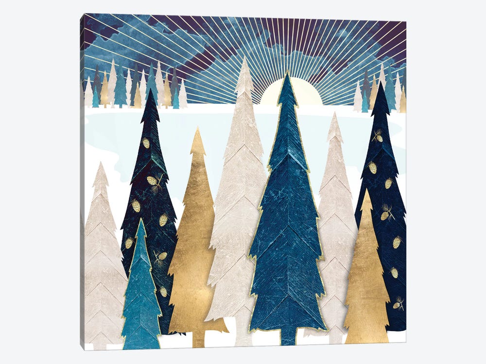 Winter Trees by SpaceFrog Designs 1-piece Canvas Artwork