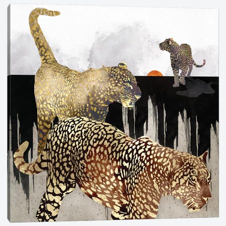 Minimal Leopards Canvas Print #SFD256} by SpaceFrog Designs Canvas Print