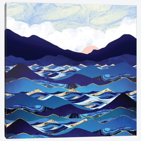 Ocean Blue Canvas Print #SFD262} by SpaceFrog Designs Canvas Art Print