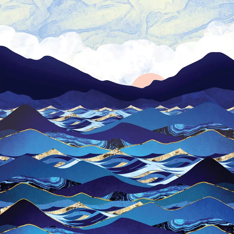 Ocean Blue by SpaceFrog Designs wall art