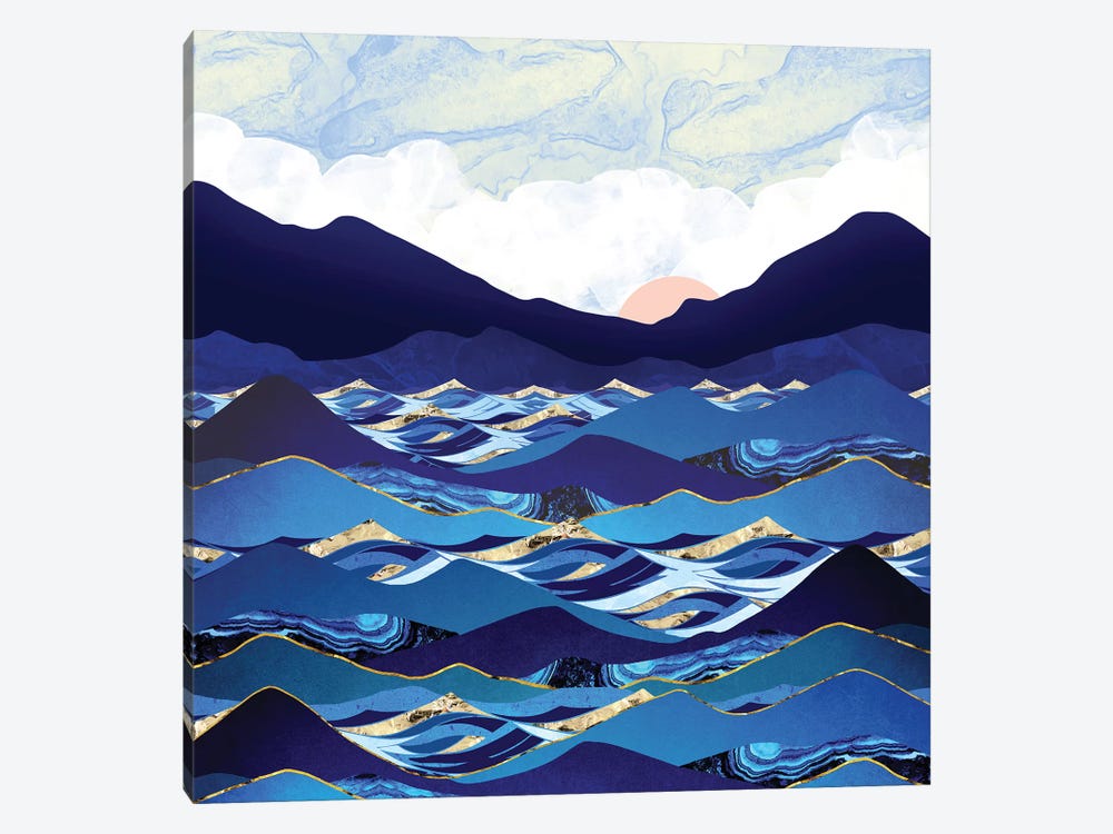 Ocean Blue by SpaceFrog Designs 1-piece Canvas Artwork