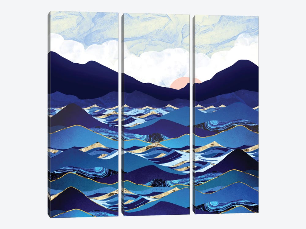Ocean Blue by SpaceFrog Designs 3-piece Canvas Art