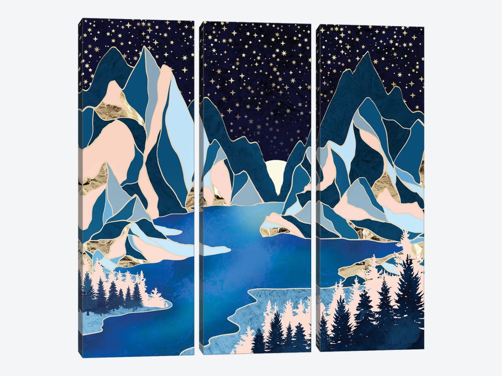 Star Peaks by SpaceFrog Designs 3-piece Art Print
