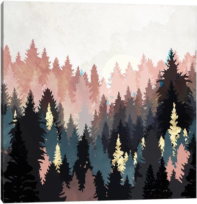 Spring Forest Light Canvas Art Print - SpaceFrog Designs
