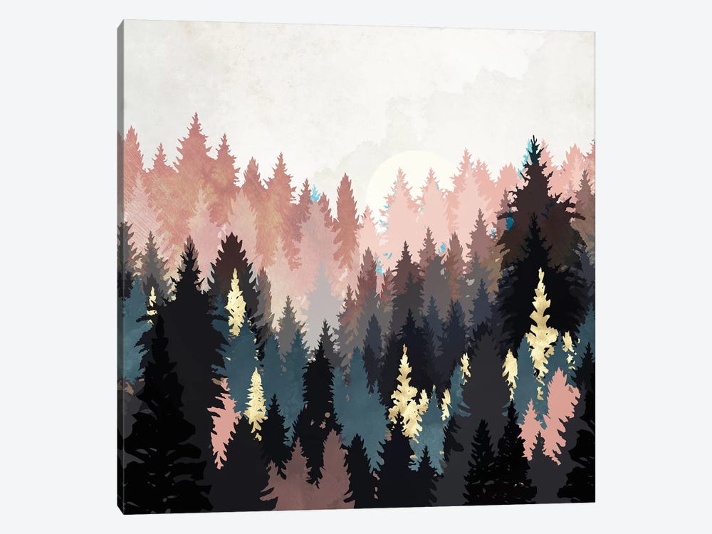 Spring Forest Light by SpaceFrog Designs 1-piece Canvas Art