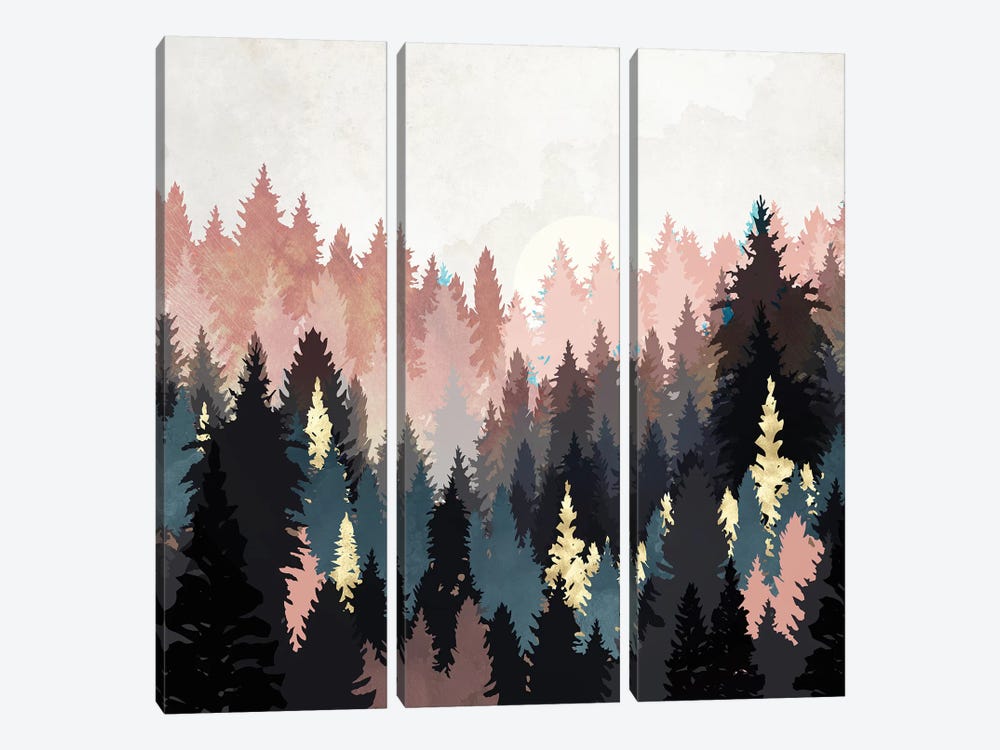 Spring Forest Light by SpaceFrog Designs 3-piece Canvas Artwork