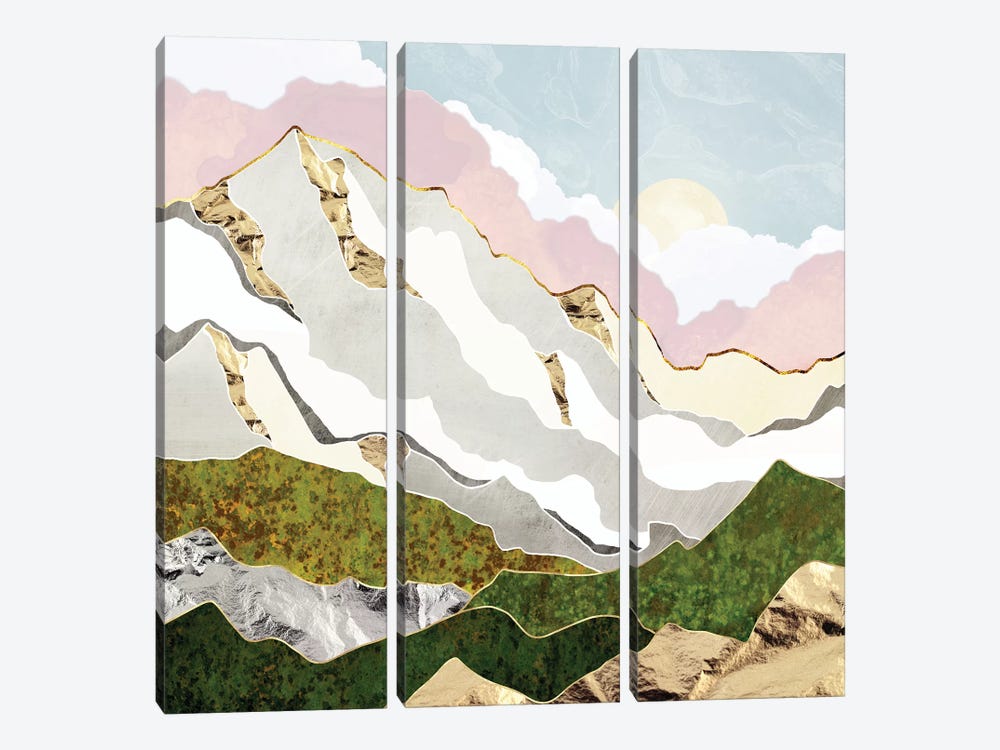 Spring Mountain by SpaceFrog Designs 3-piece Canvas Wall Art