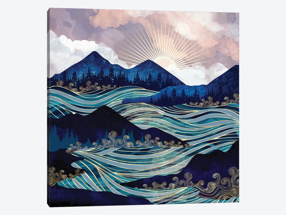 Ocean Sunrise by SpaceFrog Designs 1-piece Canvas Art