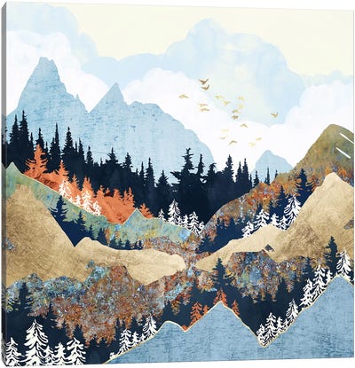 Spring Flight Canvas Art Print - Mountain Art - Stunning Mountain Wall Art & Artwork