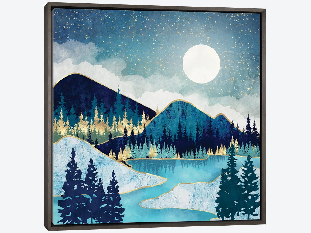 Star Lake Magnet for Sale by spacefrogdesign