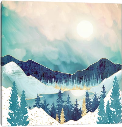 Sky Reflection Canvas Art Print - Winter Art