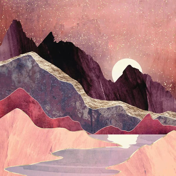 Gold & Pink: Blush Vista by SpaceFrog Designs