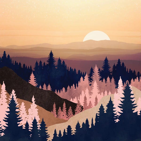Mountain Sunrises & Sunsets: Summer Dusk by SpaceFrog Designs