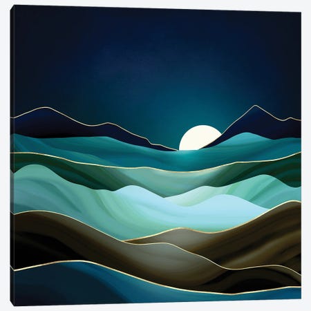 Moonlit Vista Canvas Print #SFD297} by SpaceFrog Designs Canvas Art Print