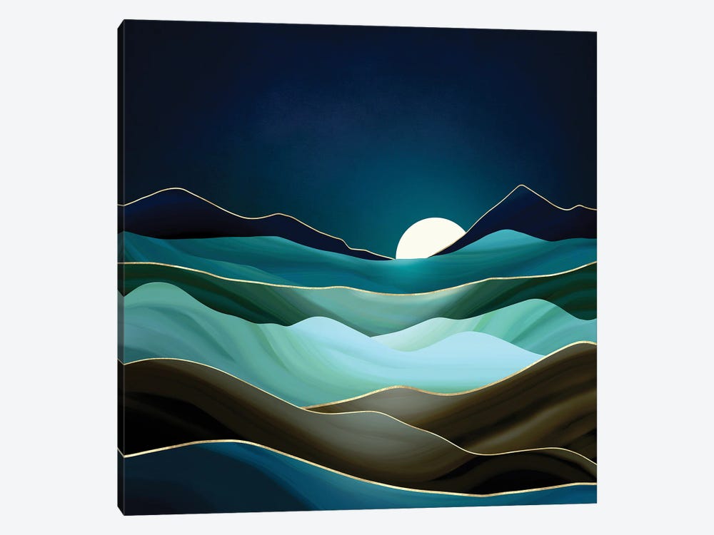 Moonlit Vista by SpaceFrog Designs 1-piece Canvas Wall Art