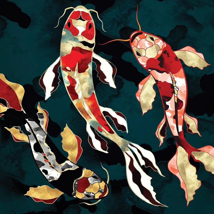 Metallic Koi by SpaceFrog Designs wall art