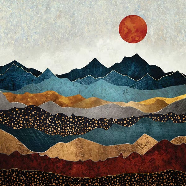 Wall Art: Amber Dusk by SpaceFrog Designs