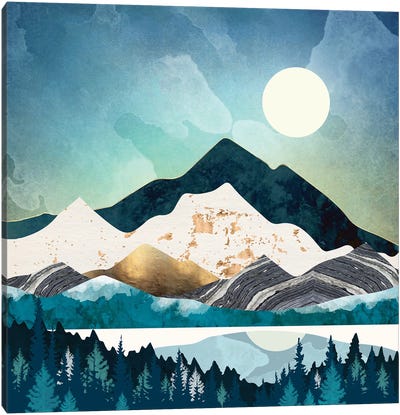 Evening Forest Canvas Art Print - SpaceFrog Designs