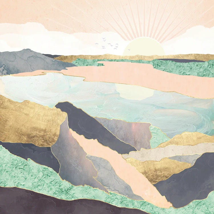 Sunrise Beach by SpaceFrog Designs wall art