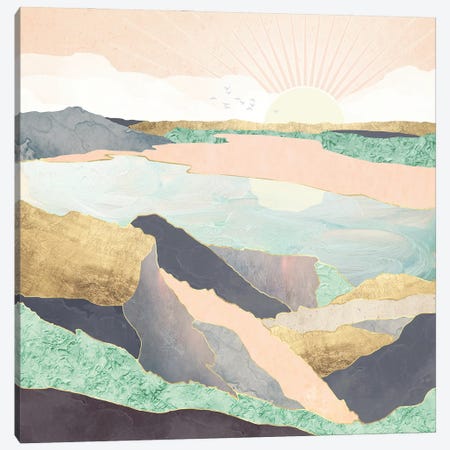 Sunrise Beach Canvas Print #SFD304} by SpaceFrog Designs Canvas Print