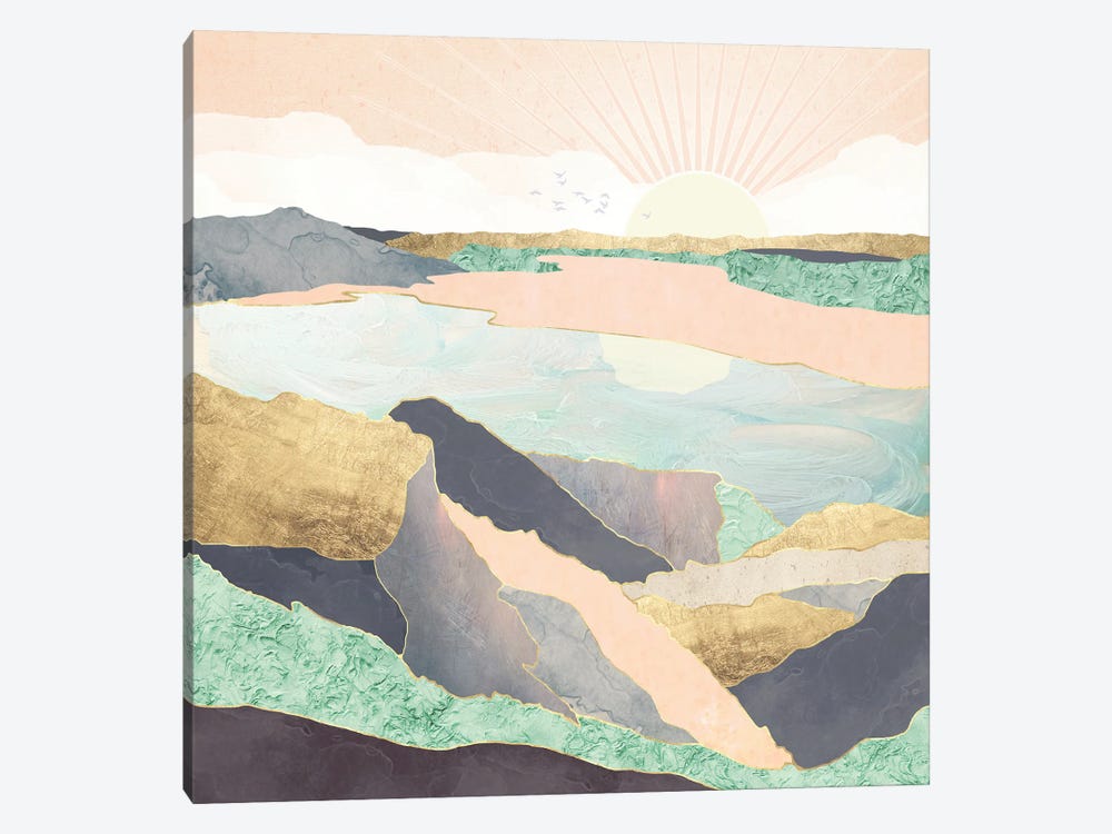 Sunrise Beach by SpaceFrog Designs 1-piece Canvas Print
