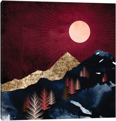 Autumn Night Canvas Art Print - SpaceFrog Designs